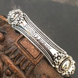 Serenity Prayer Bracelet silver/Black tone